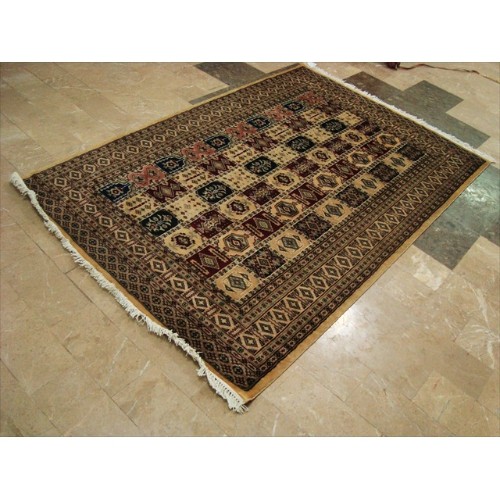 Bakhtiar Jaal Fine Rectangle Area Rug Hand Knotted Wool Silk Carpet'