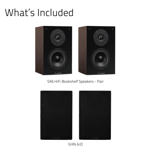 Fluance Elite High Definition 2-Way Bookshelf Surround Sound Speakers for 2-Channel Stereo or Home Theater System