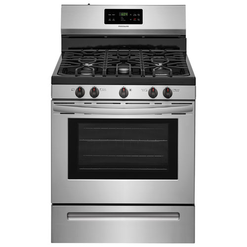 Frigidaire 30" 5.0 Cu. Ft. Self-Clean 5-Burner Freestanding Gas Range (FFGF3054TS) - Stainless Steel