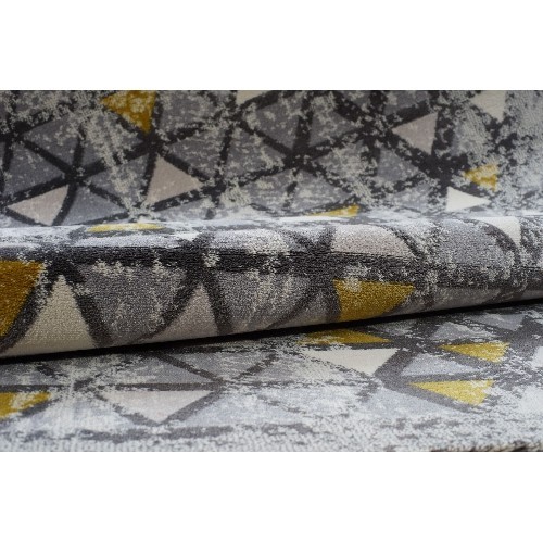 LA Dole Diamond 2'7" x 9'10" Runner Area Rug - Grey