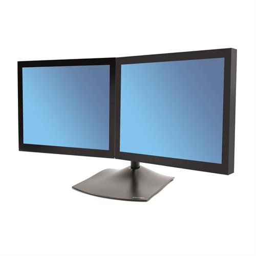 Ergotron DS100 Dual-Monitor Desk Stand, Horizontal Monitor Mounts