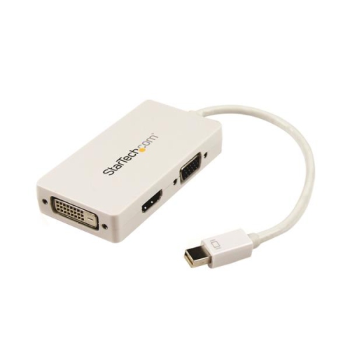 STARTECH  Mini Displayport to VGA / Dvi / HDMI Adapter (Mdp2Vgdvhdw) The video clarity and sound quality were excellent, and it is so small, it is easy to take with you in any capacity