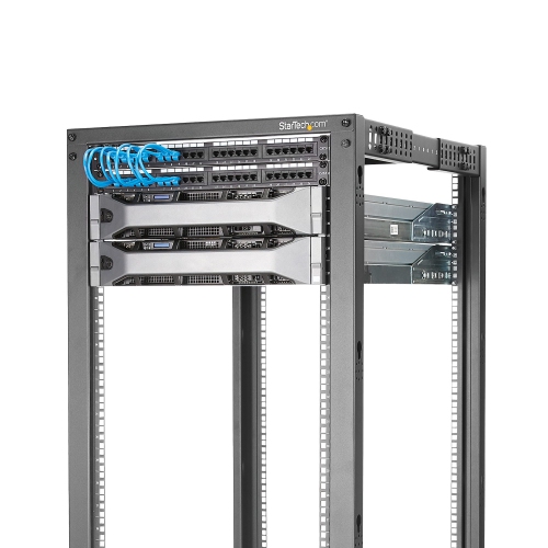StarTech 42U Adjustable Depth Open Frame 4-Post Server Rack Cabinet