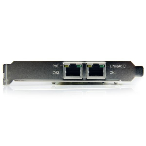 Startech Dual Port PCI Express Gigabit Ethernet PCIe Network Card Adapter - PoE/PSE