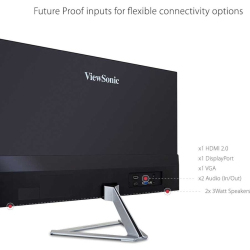 ViewSonic VX2276-SMHD 22" 1080p Frameless Widescreen IPS Monitor with HDMI and DisplayPort