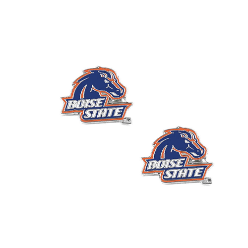 NCAA Boise State Broncos Sports Team Logo Charm Post Stud Earring Set