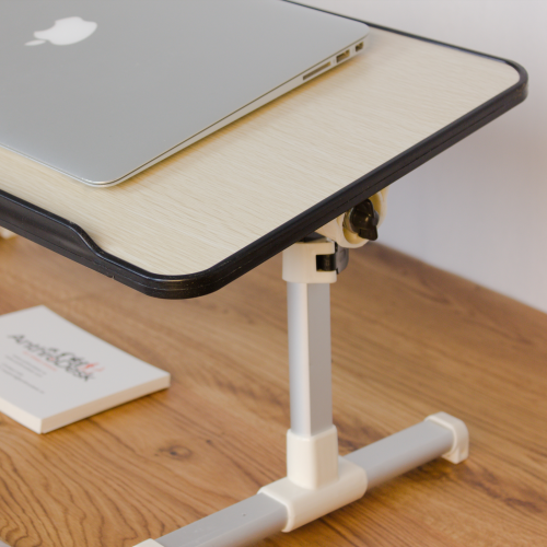 Anthrodesk Laptop Table with Adjustable Legs and Tilting Tray
