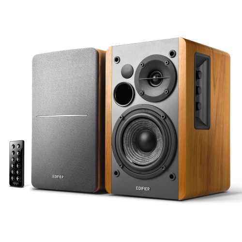 Edifier R1280DB Powered Bluetooth Bookshelf Speakers - Optical Input - Wood