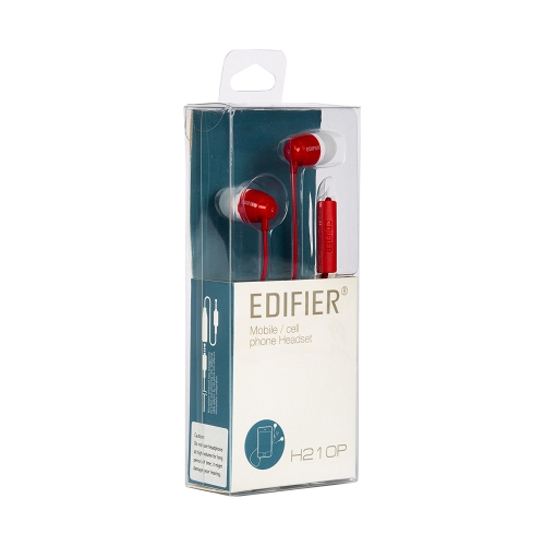 Edifier P210 In-ear Headphone with Mic for Mobile Headset - Red