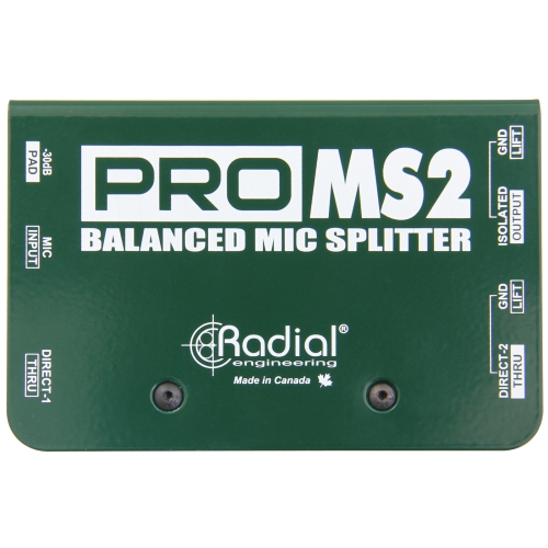 Radial ProMS2 Passive Microphone Splitter