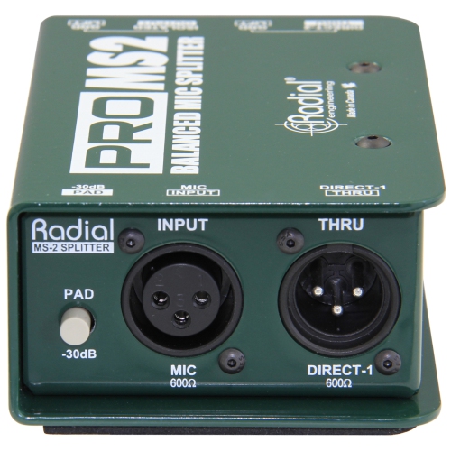Radial ProMS2 Passive Microphone Splitter