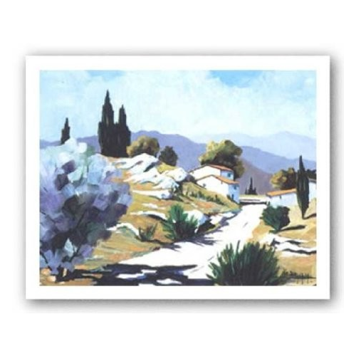 Joanny Home, Le Mas Sur La Crete, 27 X 36", Landscape Art Print