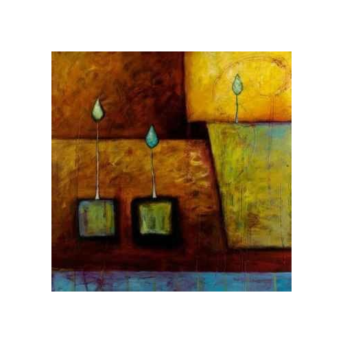Stacy Dynan, Spilling Over, 27 X 27", Abstract Art Print