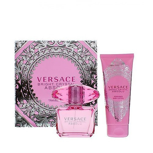 VERSACE  Set - Bright Crystal "absolute" W 90Ml Gift Set (Hard Box)