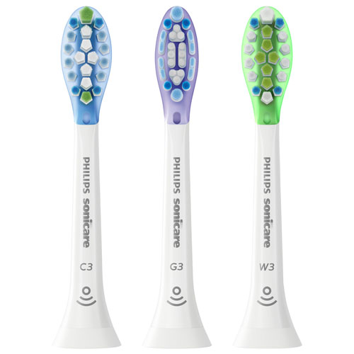 Philips Sonicare Premium Assorted Replacement Toothbrush Heads - 3 Pack - White