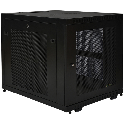 Tripp Lite 12U Rack Enclosure Server Cabinet Doors & Sides 300lb Capacity