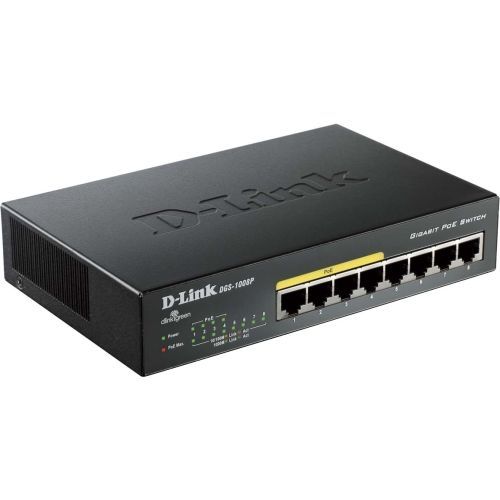 D-Link Dgs-1008p 8-Port Gigabit PoE + Switch