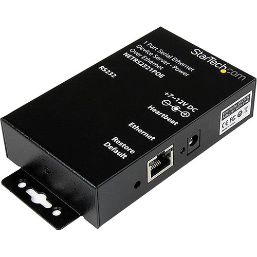 STARTECH  1 Port Rs232 Serial Ethernet Device Server - Poe