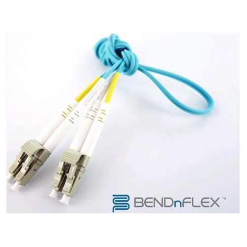 AXIOM  Bendnflex Om4 Fiber Optic Cable 15M for HP Qk735A-Ax In Silver
