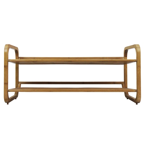 Oceanstar SR1224 Bamboo Shoe Rack - 2 Tier