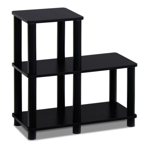 Furinno Turn-N-Tube Accent Decorative Shelf Espresso & Black - 19.9 x 18.9 x 9.4 in.