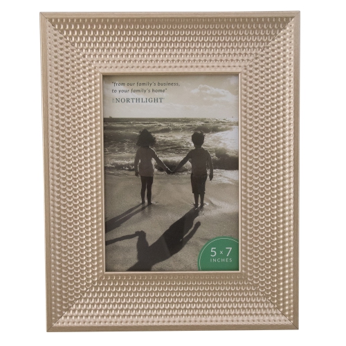Gordon 32013910 10.25 in. Metallic Silver Honeycomb Inspired Photo Picture Frame