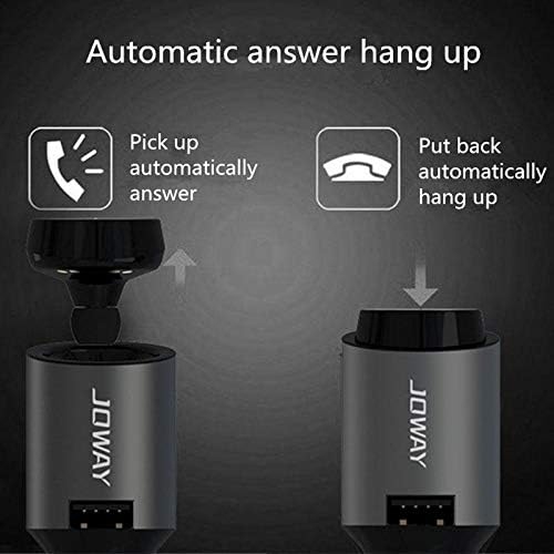 Bluetooth Headset with Car Charger Adapter for iPhone Samsung Android – Wireless Earbuds V4.1, HiFi Stereo, Auto Connect, Handsfree Calling, 10m
