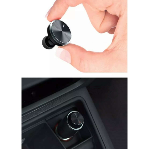 Bluetooth Headset with Car Charger Adapter for iPhone Samsung Android – Wireless Earbuds V4.1, HiFi Stereo, Auto Connect, Handsfree Calling, 10m