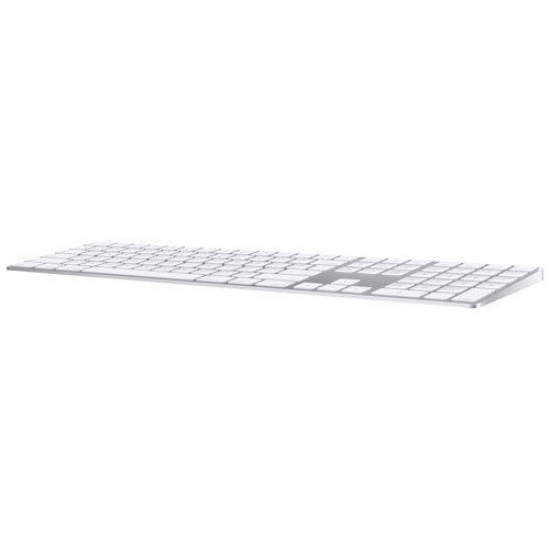 Clavier Magic Keyboard d'Apple avec pavé numérique - Argenté/Blanc - Français