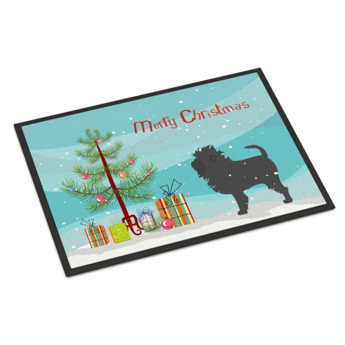 Carolines Treasures BB2966MAT Affenpinscher Merry Christmas Tree Indoor or Outdoor Mat 18x27