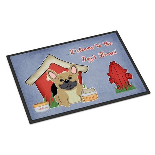 Carolines Treasures BB2764MAT Dog House Collection French Bulldog Cream Indoor or Outdoor Mat 18 x 0.25 x 27 in.