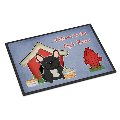 Carolines Treasures BB2768MAT Dog House Collection French Bulldog Black Indoor or Outdoor Mat 18 x 0.25 x 27 in.