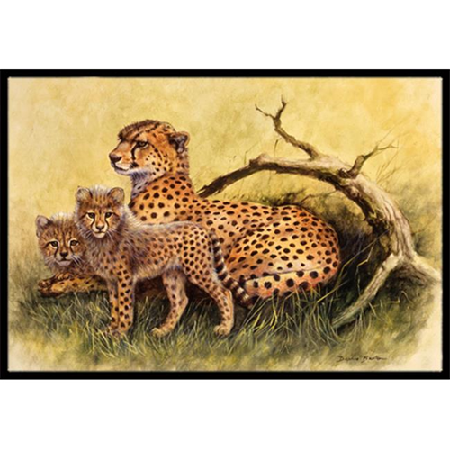 Carolines Treasures BDBA0113MAT Cheetahs by Daphne Baxter Indoor or Outdoor Mat 18 x 27