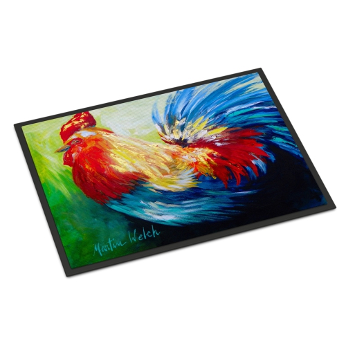 Carolines Treasures MW1085MAT 18 x 27 in. Bird-Rooster Chief Big Feathers Indoor & Outdoor Doormat