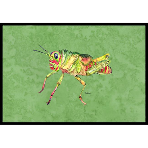 Carolines Treasures 8848MAT Grasshopper on Avacado Indoor Or Outdoor Doormat - 18 x 27 in.