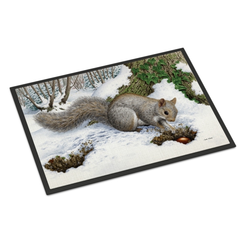 Carolines Treasures ASA2180MAT Grey Squirrel Indoor or Outdoor Mat 18 x 27