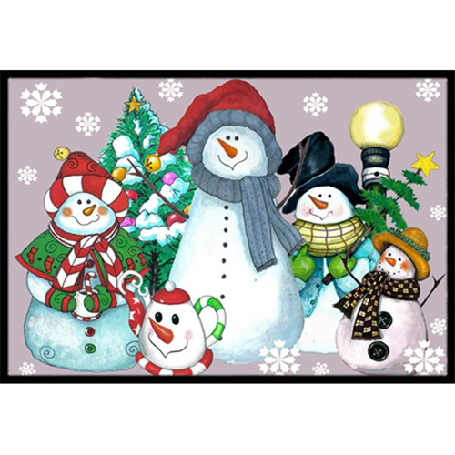 Carolines Treasures PJC1084MAT Snowman Collection For The Holidays Indoor & Outdoor Mat 18 x 27 in.