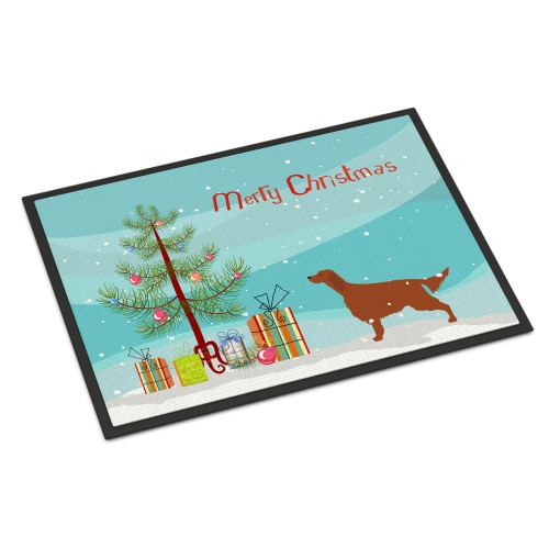 Carolines Treasures BB2911JMAT Irish Setter Merry Christmas Tree Indoor or Outdoor Mat 24 x 36