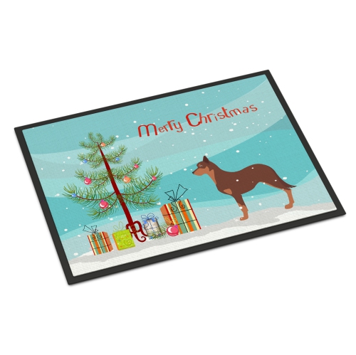 Carolines Treasures BB2947JMAT Australian Kelpie Dog Merry Christmas Tree Indoor or Outdoor Mat 24 x 36