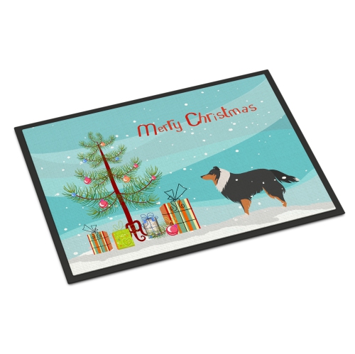 Carolines Treasures BB2948JMAT Sheltie & Shetland Sheepdog Merry Christmas Tree Indoor or Outdoor Mat 24 x 36