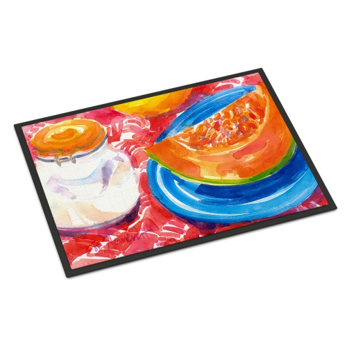 Carolines Treasures 6036JMAT 24 x 36 in. A Slice of Cantelope Indoor Or Outdoor Mat
