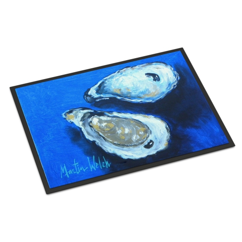 Carolines Treasures MW1095JMAT 24 x 36 in. Oysters Seafood Four Indoor Or Outdoor Doormat