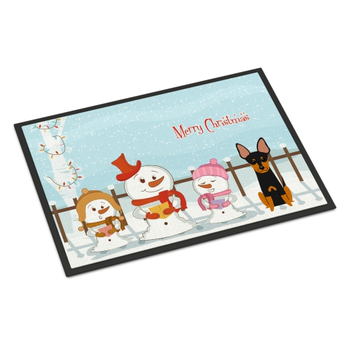 Carolines Treasures BB2440JMAT Merry Christmas Carolers English Toy Terrier Indoor or Outdoor Mat 24 x 0.25 x 36 in.