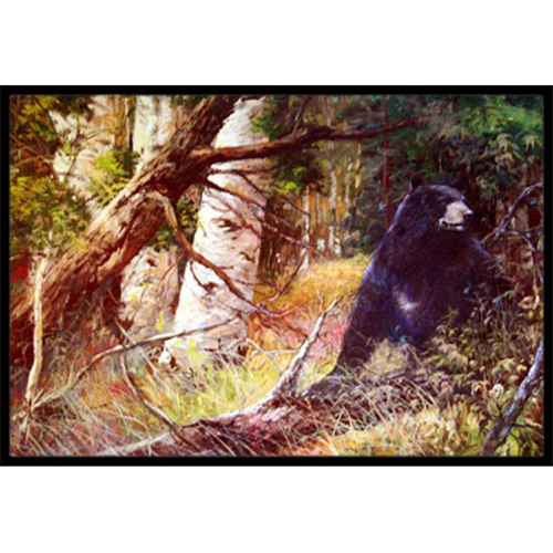 Carolines Treasures PJC1074JMAT Are You There Mr. Black Bear Indoor & Outdoor Mat 24 x 36 in.