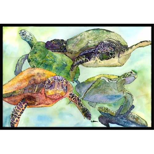 Carolines Treasures 8549JMAT Turtle Indoor Or Outdoor Doormat 24 x 36 in.