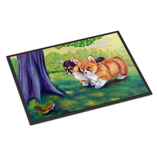 Carolines Treasures 7293JMAT 24 x 36 in. Corgi Indoor Or Outdoor Doormat