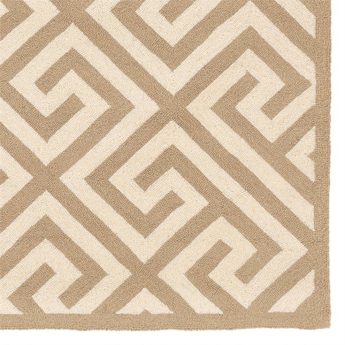 Linon RUG-SH0623 2 x 3 ft. Silhouette Key Indoor Area Rug - Beige
