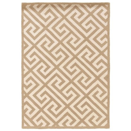 Linon RUG-SH0623 2 x 3 ft. Silhouette Key Indoor Area Rug - Beige