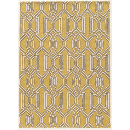 Image 1 of 7.. Linon RUGTA55757 5 x 7 ft. Trio Hand Tufted Area Rug - Yellow
