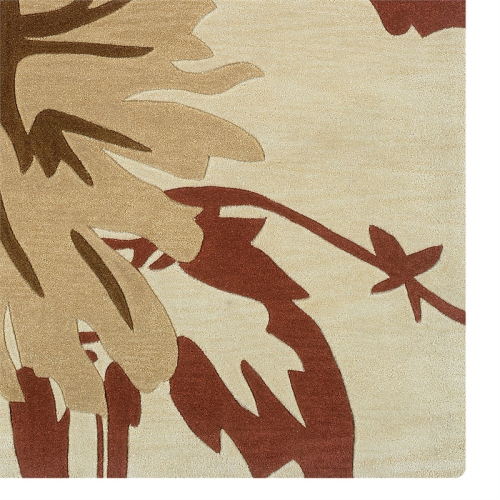 Linon RUG-TATO1757 5 x 7 ft. Trio with Twist Hand Tufted Area Rug - Cream & Beige